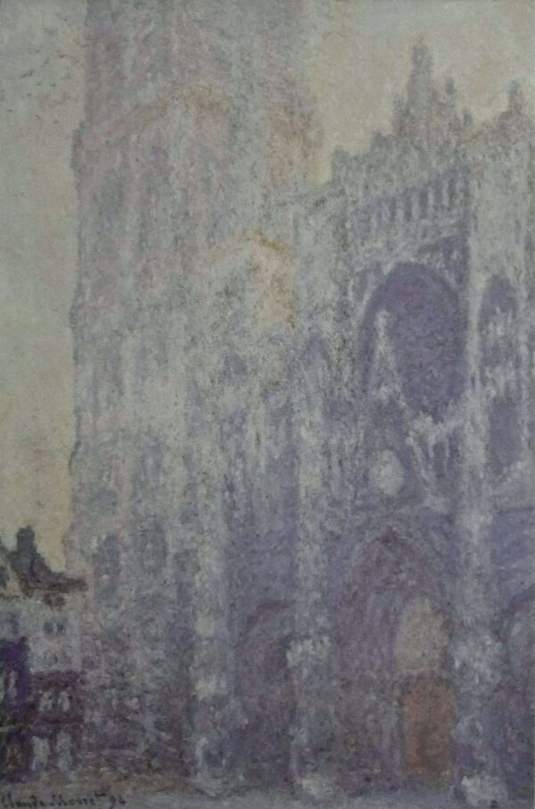 Die Kathedrale von Rouen. Das Portal und der Turm Saint-Romain, Morgenstimmung; weiße Harmonie (W1346) – Claude Monet Claude Monet 2024-11-21