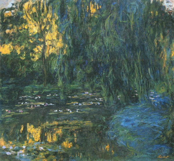 Blick auf den Seerosenteich mit Weide – Claude Monet Claude Monet 2024-11-21