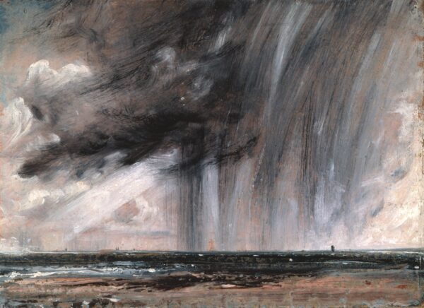 Studie eines Meereslandschaft mit Regenwolke (Regensturm auf dem Meer) – John Constable John Constable 2024-12-31