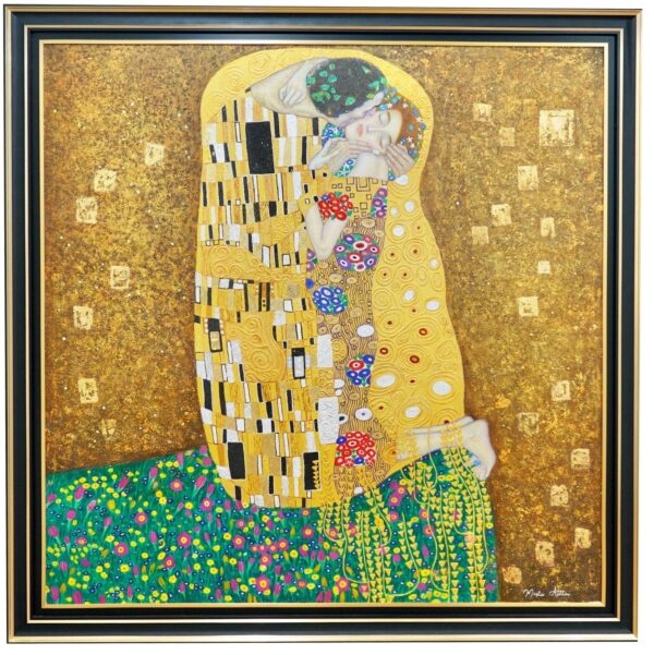 Der Kuss (Gustav Klimt) – Reproduktion auf Lager – 200 x 200 cm Die Kunstgalerie 2024-11-21 8