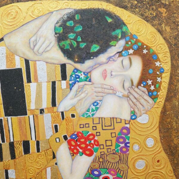 Der Kuss (Gustav Klimt) – Reproduktion auf Lager – 200 x 200 cm Die Kunstgalerie 2024-11-21 7