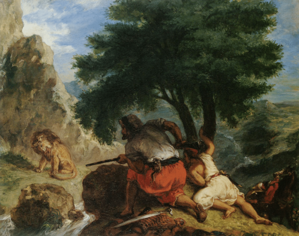 Löwenjagd in Marokko – Eugène Delacroix Eugène Delacroix 2024-11-21