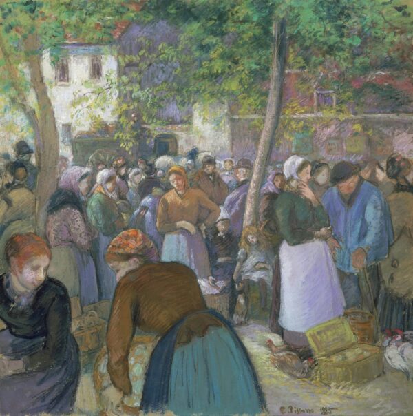 Der Geflügelmarkt, Gisors – Camille Pissarro Camille Pissarro 2024-11-21