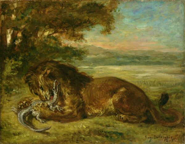 Der Löwe und das Alligator – Eugène Delacroix Eugène Delacroix 2024-11-21