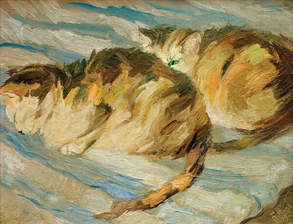 Zwei graue Katzen (Studie von Katze II) – Franz Marc Franz Marc 2024-11-21