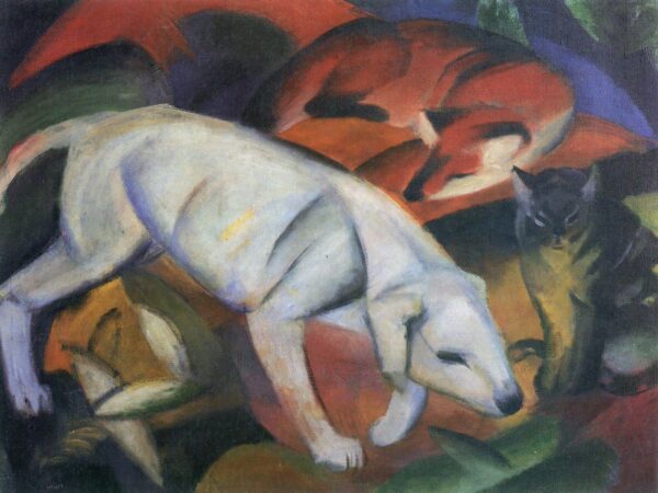 Drei Tiere (Hund, Fuchs und Katze) – Franz Marc Franz Marc 2024-11-21