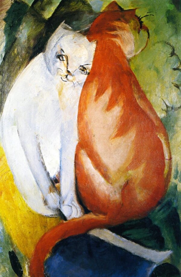 Katzen, rot und weiß – Franz Marc Franz Marc 2024-11-21