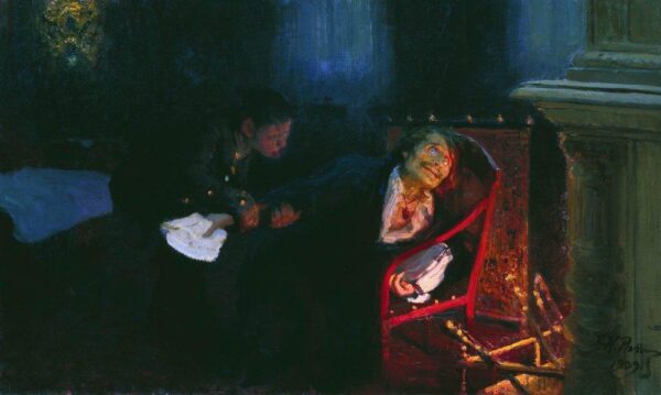 Gogol verbrennt das Manuskript des zweiten Teils von „Die toten Seelen“ – Ilya Repin Ilja Jefimowitsch Repin 2024-11-21