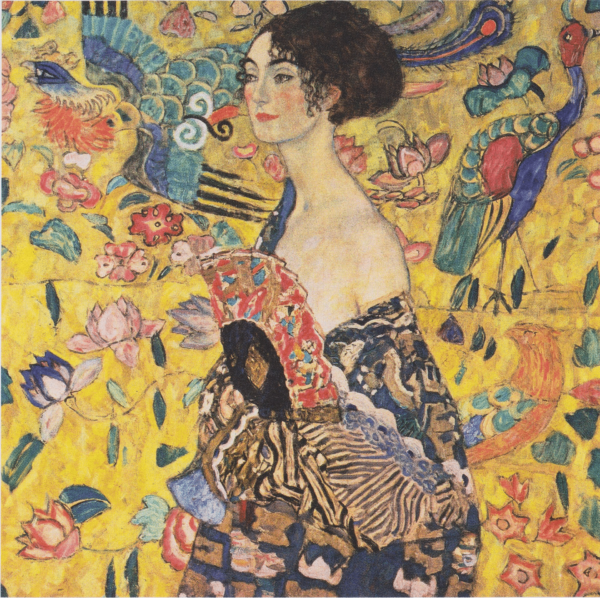 Die Dame mit dem Fächer oder Frau mit dem Fächer – Gustav Klimt Beliebte Bilder 2024-11-21 2