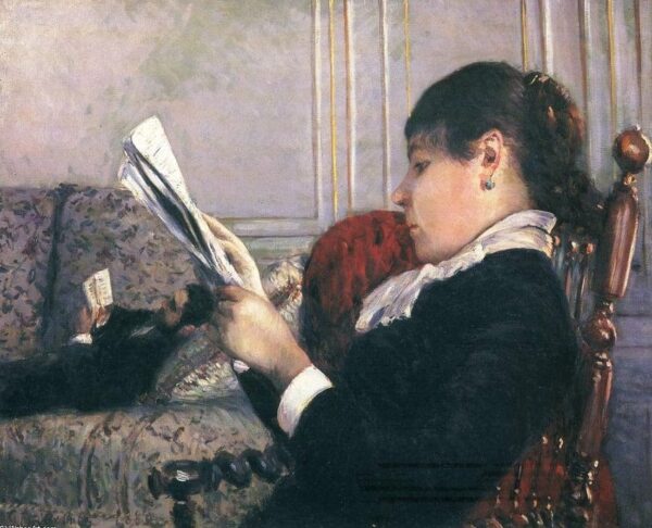 Innenraum, Frau beim Lesen – Caillebotte Gustave Caillebotte 2024-11-21