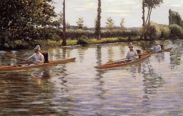 Périssoires sur l’Yerres – Caillebotte“ auf Deutsch übersetzt: „Ruderboote auf dem Yerres – Caillebotte Gustave Caillebotte 2024-11-21