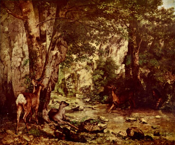 Übergabe von Rehen am Vergnügungsbachbrunnen – Gustave Courbet Gustave Courbet 2024-09-19