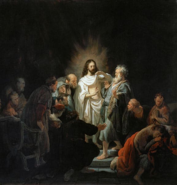 Der auferstandene Jesus zeigt dem Apostel Thomas seine Wunden – Rembrandt van Rijn Rembrandt van Rijn 2024-11-21