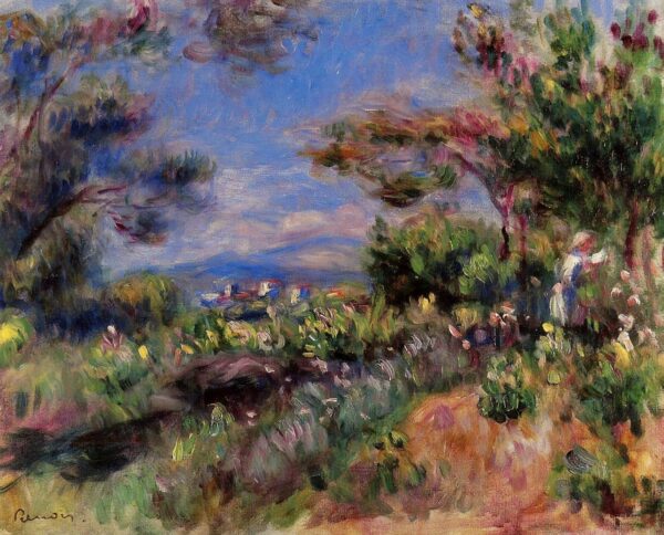 Junge Frau in einer Landschaft Cagnes – Pierre-Auguste Renoir Pierre-Auguste Renoir 2024-12-30