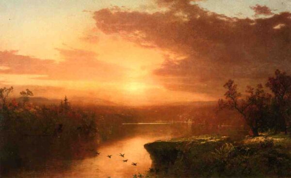 Sonnenuntergang über dem Lake George – John Frederick Kensett John Frederick Kensett 2024-12-21