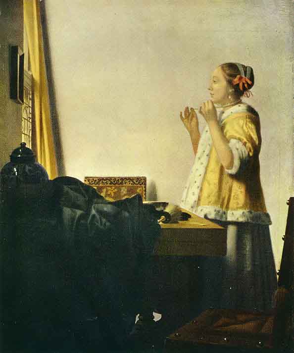 Die Dame mit der Perlenkette – Johannes Vermeer Jan Vermeer van Delft 2024-11-21