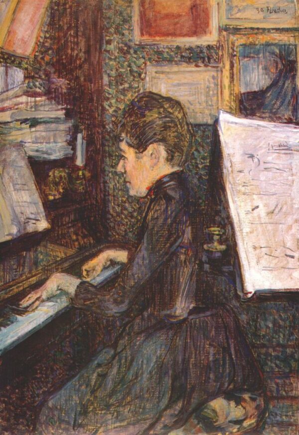 Mademoiselle Dihau am Klavier – Toulouse Lautrec Henri de Toulouse-Lautrec 2024-11-21