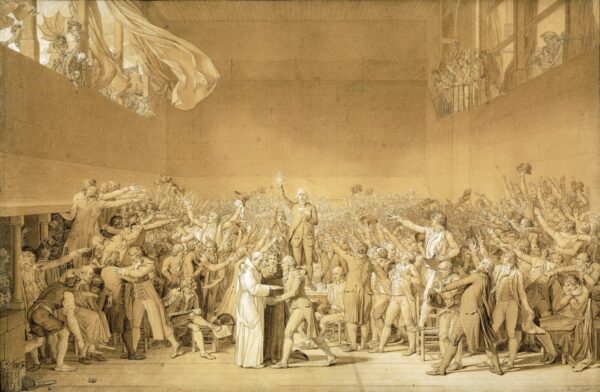 Der Tennisplatz Schwur, 20. Juni 1789 – Jacques-Louis David Jacques-Louis David 2024-11-21