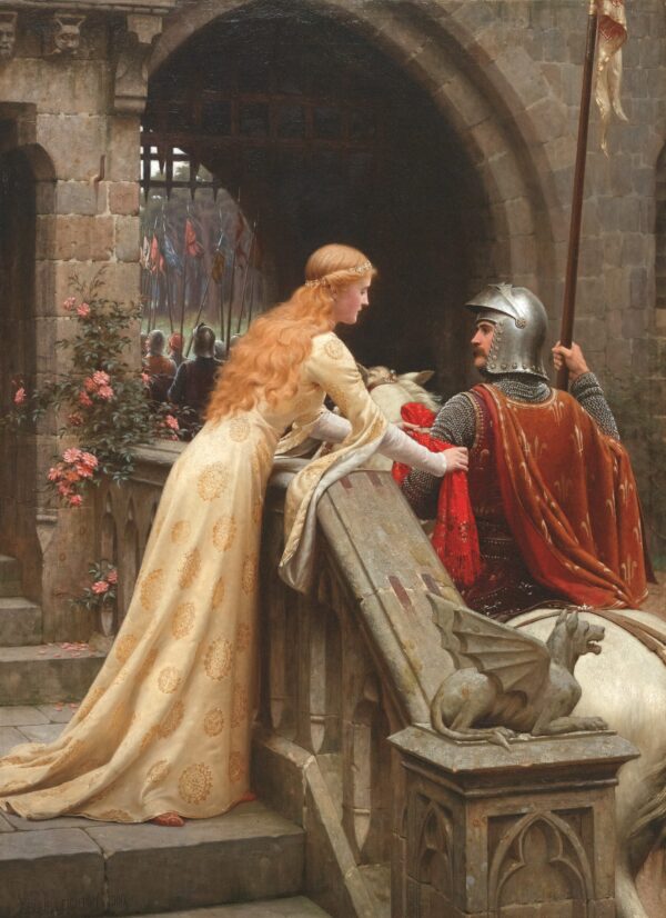 Dieu te protège, 1900 – Edmund Leighton“ übersetzt ins Deutsche ist „Gott beschütze dich, 1900 – Edmund Leighton Edmund Leighton 2024-11-21