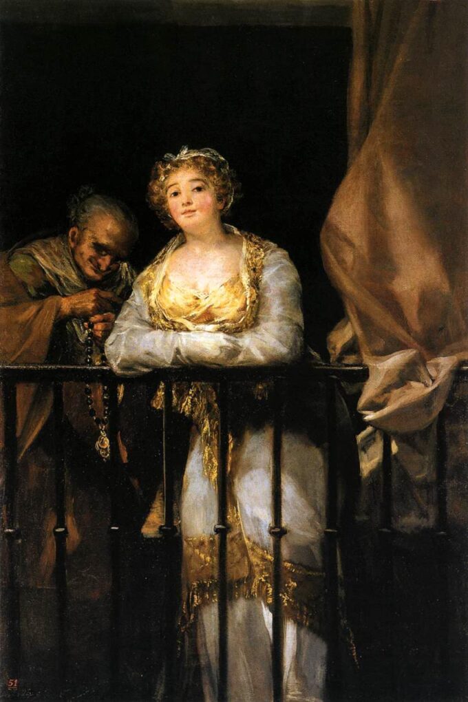 Maja und Célestine auf dem Balkon – Francisco de Goya Francisco de Goya 2024-09-20