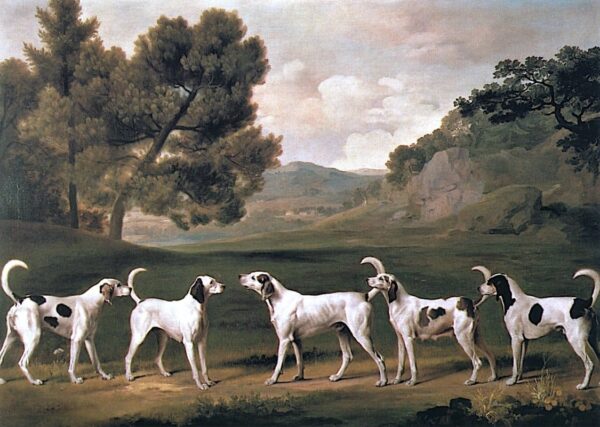 Foxhounds in einer Landschaft, 1762 – George Stubbs George Stubbs 2024-11-21