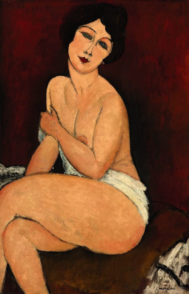 Nu sitzend auf einem Sofa – Amedeo Modigliani Amedeo Modigliani 2024-09-20