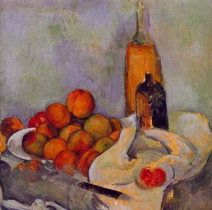 Flaschen und Pfirsiche – Paul Cézanne Paul Cézanne 2024-09-20