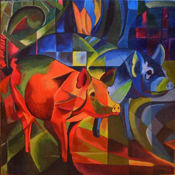 Rote und blaue Schweine – Franz Marc Franz Marc 2024-11-21