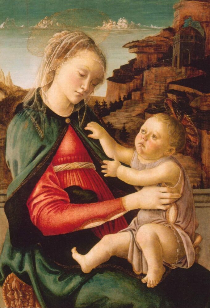 Die Jungfrau mit dem Kind (Madonna der Guidi da Faenza) um 1465 – Sandro Botticelli Sandro Botticelli 2024-09-19