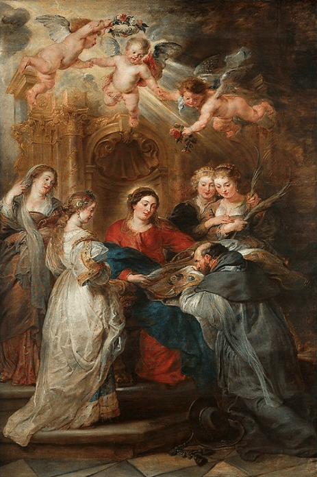 Autel d’Ildefonso, zentrales Bild: Maria erscheint dem Heiligen Ildefonso – Peter Paul Rubens Peter Paul Rubens 2024-11-21