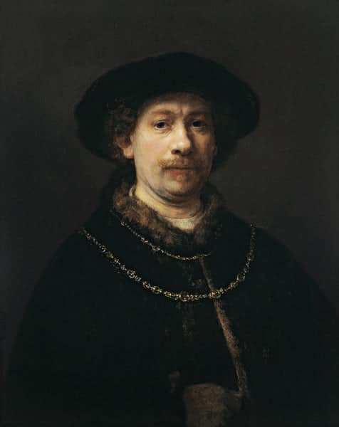 Selbstporträt mit Barett und zwei Goldketten – Rembrandt van Rijn Rembrandt van Rijn 2024-11-21