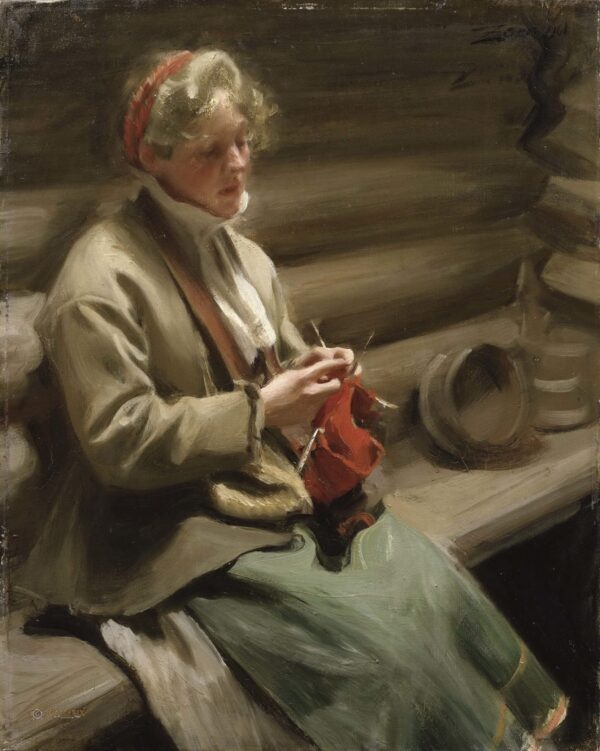 Tricot Mädchen aus Dalarna. Chou Margit, 1901 – Anders Zorn Anders Zorn 2024-12-31