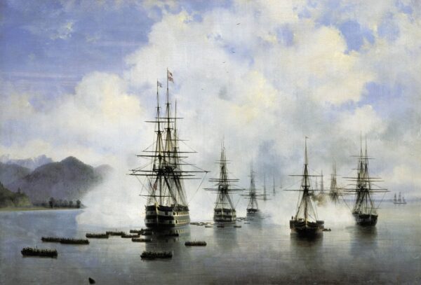 Landung der Flotte von Raievski in Soubashi, 1839 – Ivan Aivazovski Iwan Konstantinowitsch Aiwasowski 2025-01-02