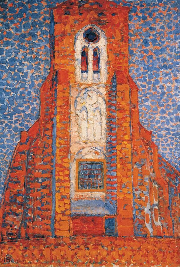 Sonne, Kirche in Zeeland Kirchenfassade Zoutelande – Mondrian Piet Mondrian 2024-11-21