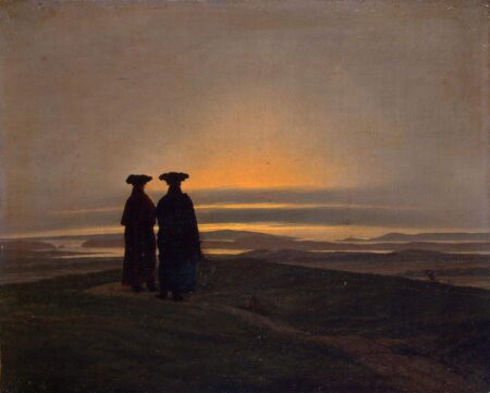 Abendlandschaft mit zwei Männern – Caspar David Friedrich Caspar David Friedrich 2024-12-30