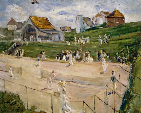 Tennisplatz mit Spielern in Noordwijk – Max Liebermann Max Liebermann 2024-11-21