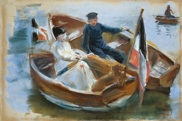 Zwei Boote mit Flaggen, Wannsee, 1910 – Max Liebermann Max Liebermann 2024-11-21