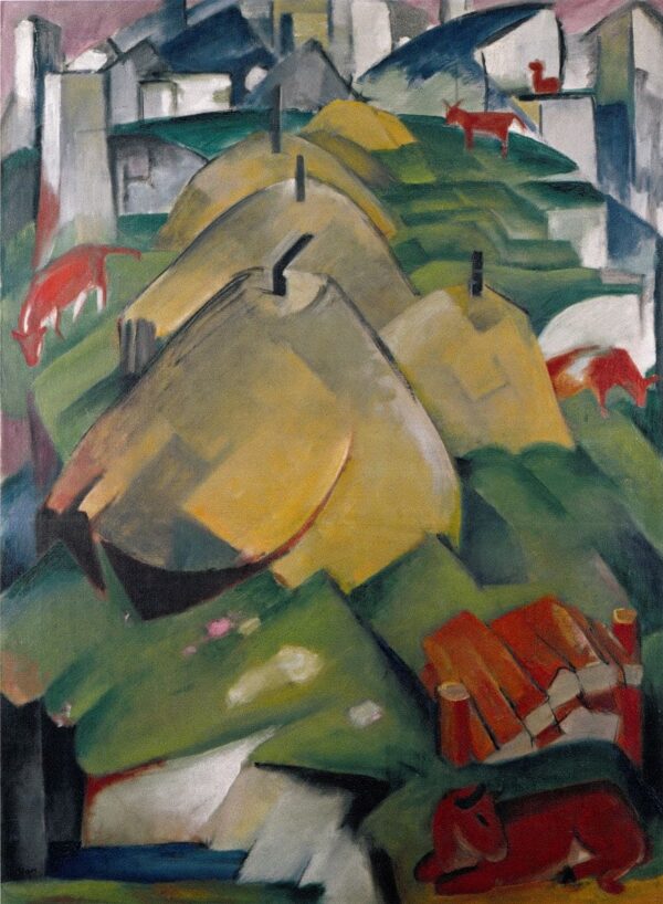 Alpine Szene mit Heuhaufen – Franz Marc Franz Marc 2024-11-21