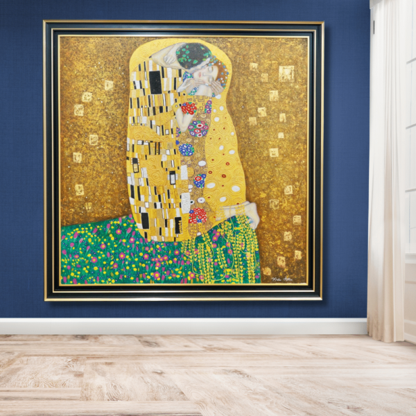 Der Kuss (Gustav Klimt) – Reproduktion auf Lager – 200 x 200 cm Die Kunstgalerie 2024-11-21 6