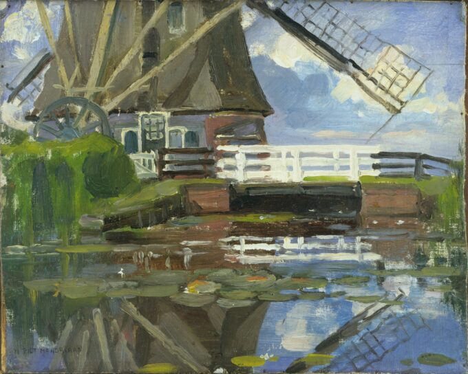 Moulin Broekzijder auf den Flügeln Gein, nach Westen ausgerichtet – Mondrian Piet Mondrian 2024-09-20 2