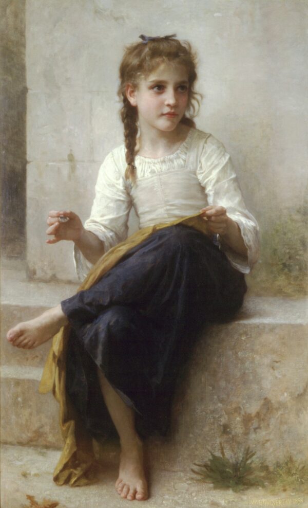 Junges Mädchen, das näht – William Bouguereau William Adolphe Bouguereau 2024-11-21