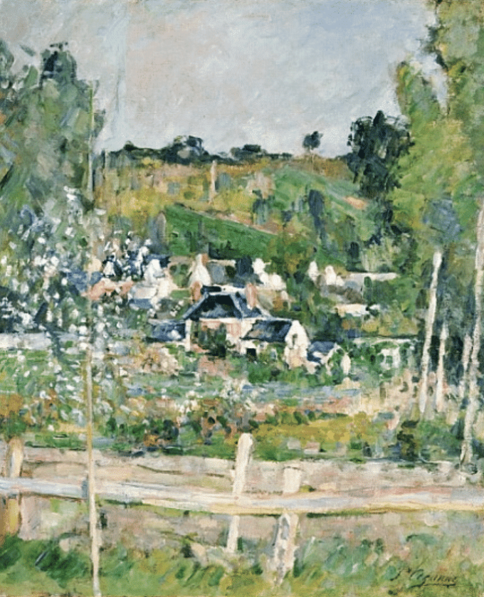 Blick auf Auvers-sur-Oise, der Zaun, um 1873 – Paul Cézanne Paul Cézanne 2024-09-20