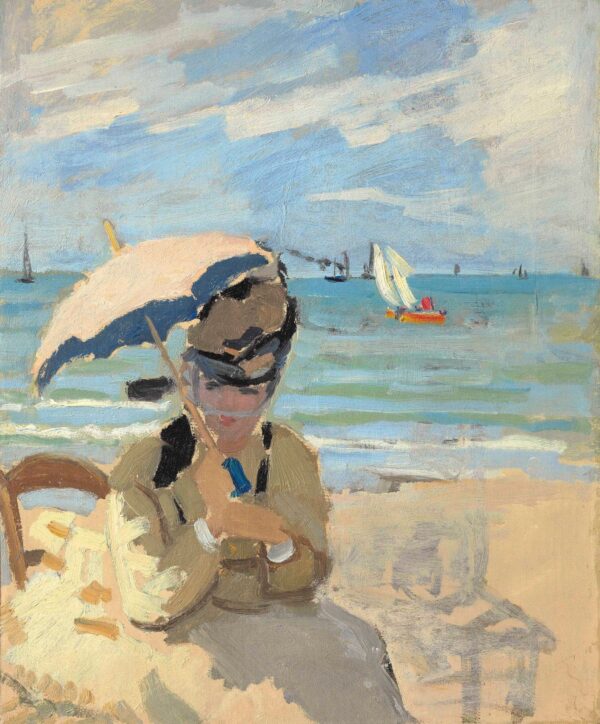 Camille sitzt am Strand in Trouville – Claude Monet Claude Monet 2024-11-10