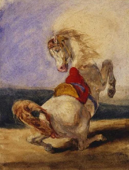 Aufbäumendes Pferd – Eugène Delacroix Eugène Delacroix 2024-11-21