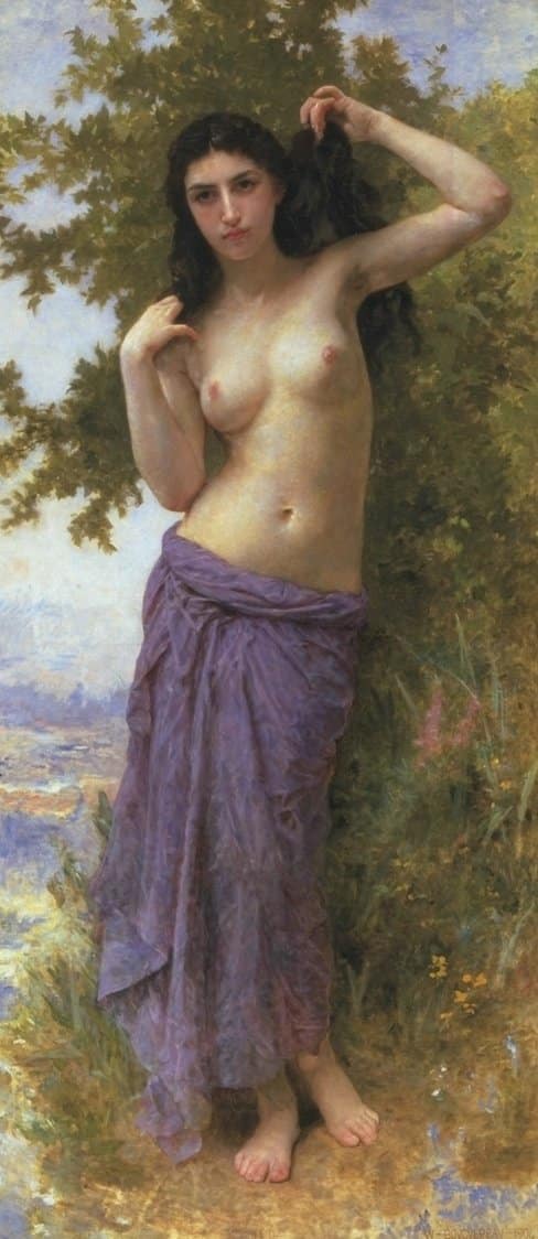 Beauté Romane – William Bouguereau“ auf Deutsch übersetzt wäre „Romanische Schönheit – William Bouguereau William Adolphe Bouguereau 2024-09-19