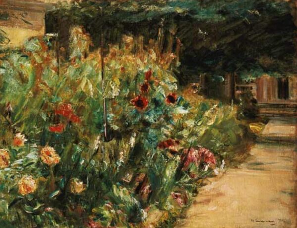 Eingefügte Blumenstück im Garten des Künstlers in Wannsee – Max Liebermann Max Liebermann 2024-11-21