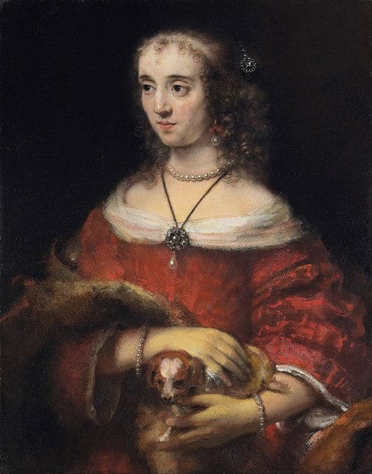 Porträt einer Dame mit einem Salonhund – Rembrandt van Rijn Rembrandt van Rijn 2024-11-21