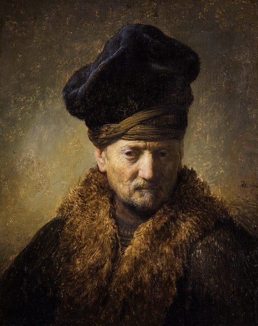 Porträt eines alten Mannes mit einem Pelzhut – Rembrandt van Rijn Rembrandt van Rijn 2024-11-21