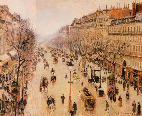 Boulevard Montmartre Morgen, graues Wetter – Camille Pissarro Camille Pissarro 2024-11-21