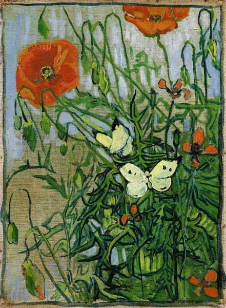 Schmetterlinge und Mohnblumen – Van Gogh Vincent Van Gogh 2024-11-20